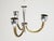 Vintage Italian Brass and Chrome Plated Metal Pendant Lamp, 1940s For Sale - Image 9 of 10