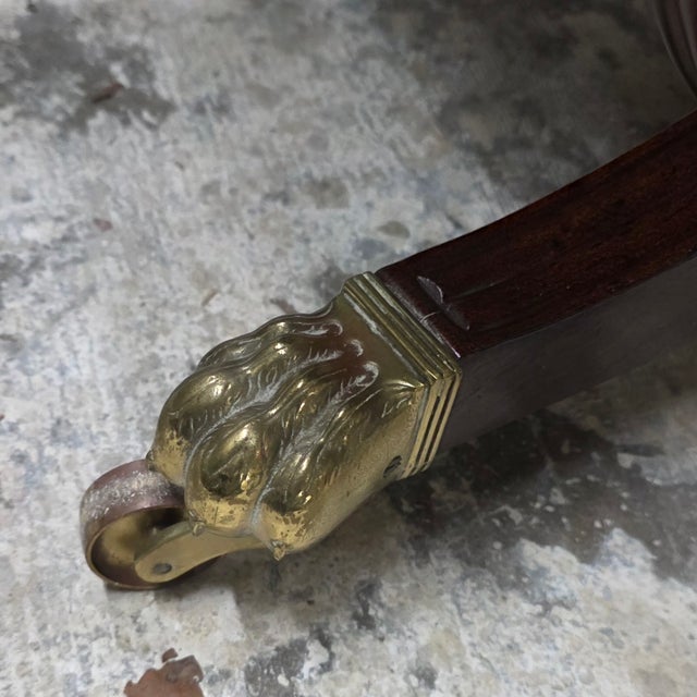 Brown Late 20th Century Baker Furniture Williamsburg Reproduction Mahogany Drop-Leaf Dining Table For Sale - Image 8 of 13