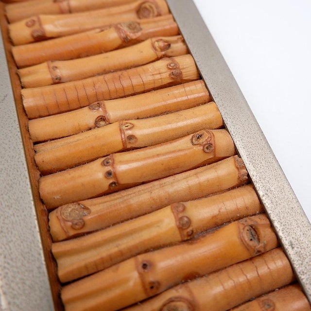 Vintage Bamboo Photo Frame, 1970s For Sale - Image 9 of 15