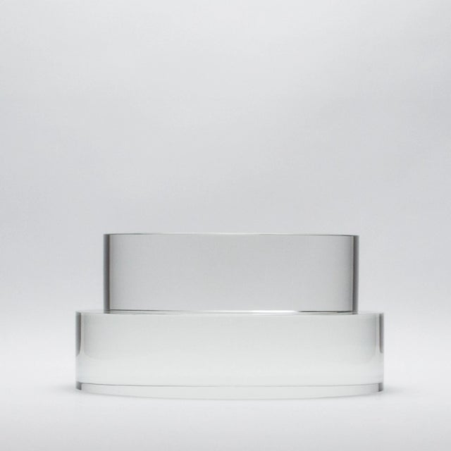 Crystal Base Riser Clear 12” by Ka Glass For Sale - Image 9 of 12