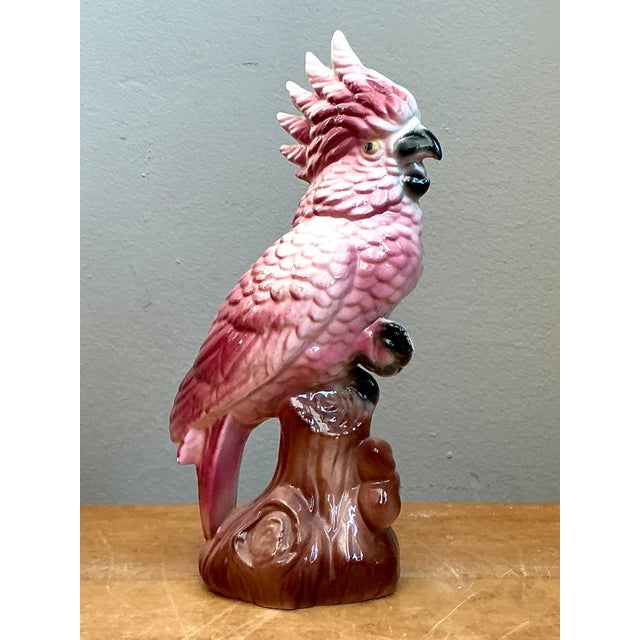 Vintage Ceramic Cockatoo Figurine For Sale - Image 4 of 12