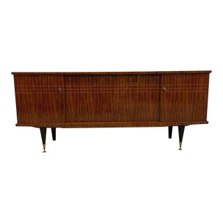 1940s French Art Deco Macassar Ebony Sideboard For Sale