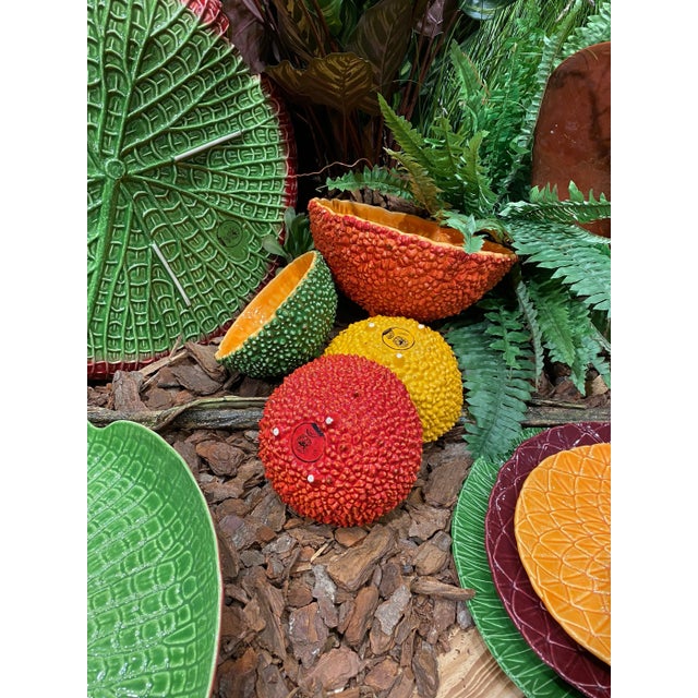 Bordallo Pinheiro Bordallo Pinheiro Amazonia Fruit / Dessert Plate, Set of 4 For Sale - Image 4 of 5