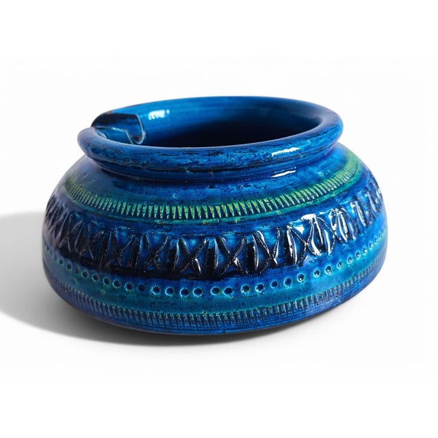 Large Ashtray by Aldo Londi - Rimini Blu for Bitossi, Italy, 1960s For Sale - Image 12 of 16