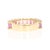 3.45 Carat Pink Sapphire Yellow Gold Ladies Band, Size 7 For Sale - Image 4 of 9
