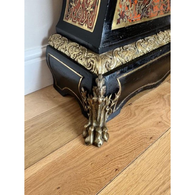 Napoleon III Marquetry Inlaid Eight Day Longcase Clock, 1870s For Sale - Image 12 of 16