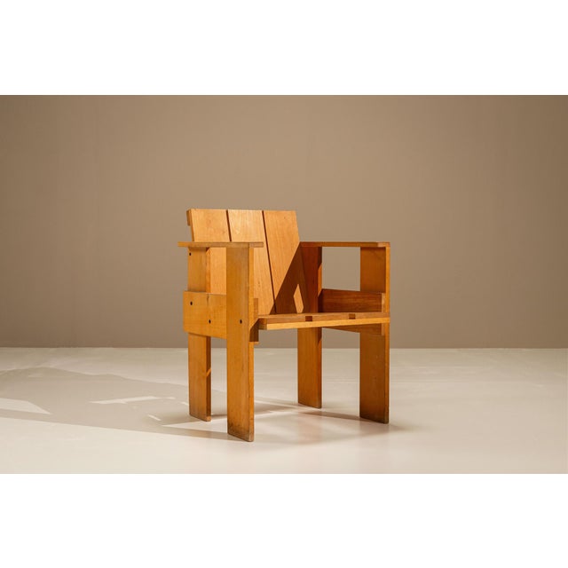 Crate Chair by Gerrit Rietveld for Cassina, the Netherlands, 1970s For Sale - Image 15 of 15