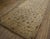 1870s Tan Ecru Geometric Antique Agra Indian Runner Rug 4' 8" X 23' 6" Handknotted Wool Carpet For Sale - Image 4 of 6