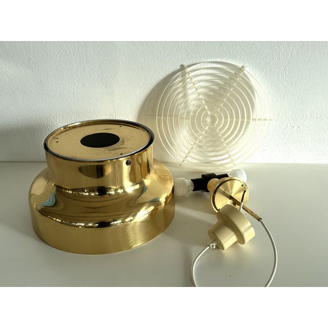 Swedish Pendant Light in Brass by Ateljé Lyktan, 1970s For Sale - Image 6 of 18