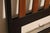 Mid Century Modern King Size Headboard with Ebony Frame and Walnut Bentwood Slats For Sale In Philadelphia - Image 6 of 18