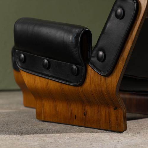 Set of Canada Armchair and Ottoman by Osvaldo Borsani for Tecno, Italy, 1965 For Sale - Image 6 of 10