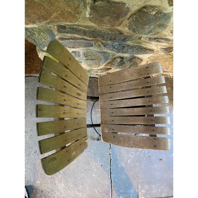 1963 Mid Century Modern Arthur Umanoff Swivel Counter Stool, Slat Back Bent Wood For Sale - Image 11 of 12