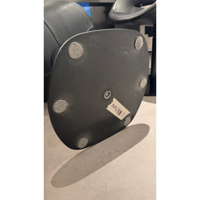 Eva Chairs in Black Leather by Ora Ito for Zanotta, 2009, Set of 2 For Sale - Image 9 of 10