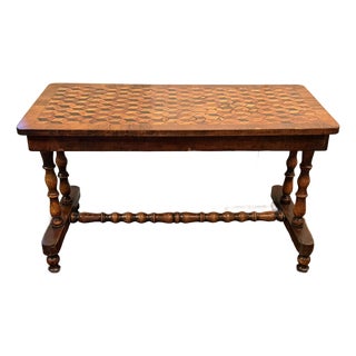 19th Century Victorian Tumbling Block Parquetry Low Occasional Table For Sale