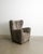 Danish Mid-Century High Wingback Armchair in Sheepskin from Fritz Hansen Denmark, 1940s For Sale - Image 6 of 7