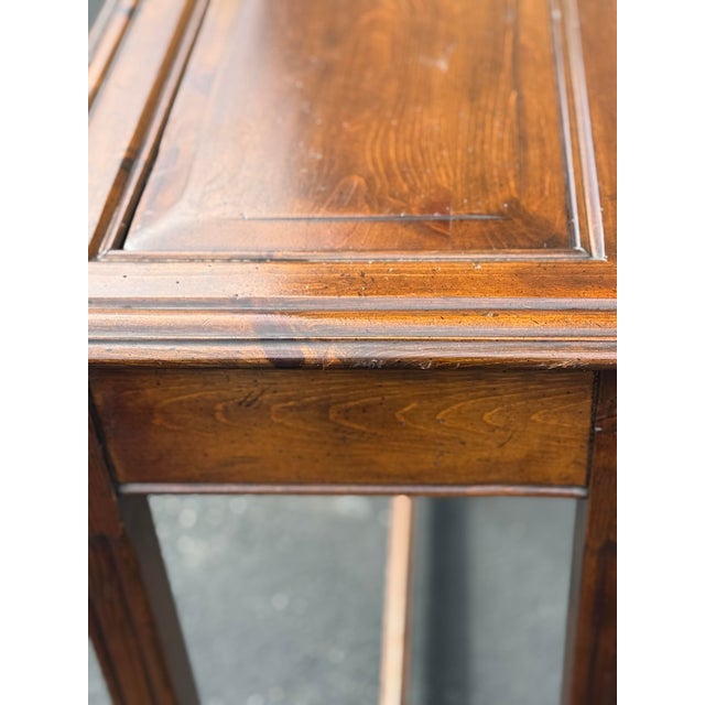 1980s Farmhouse Pine Console Table For Sale - Image 5 of 9