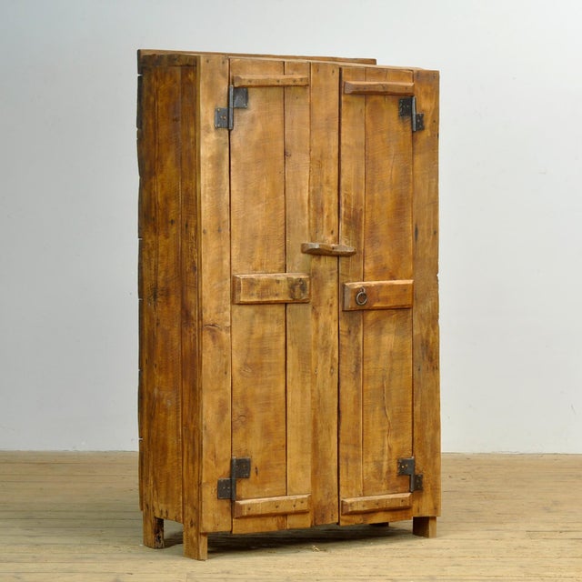 Rustic Antique Wabi-Sabi Cabinet, 1900 For Sale - Image 3 of 12