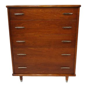 American of Martinsville Styled Highboy Dresser Chest