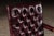 Late 20th Century Pair of Tufted Leather Square-Back Dining Chairs in Oxblood For Sale - Image 11 of 17