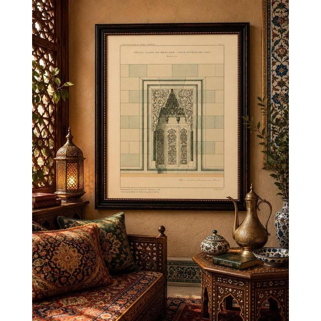 Gold Alexandre M. Raymond, Ottoman Niche Design, Bursa Turkey, 1924, Paper For Sale - Image 8 of 9