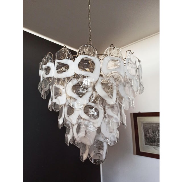 Large Vintage Italian Murano Chandelier by Vistosi, 1990s For Sale - Image 15 of 18