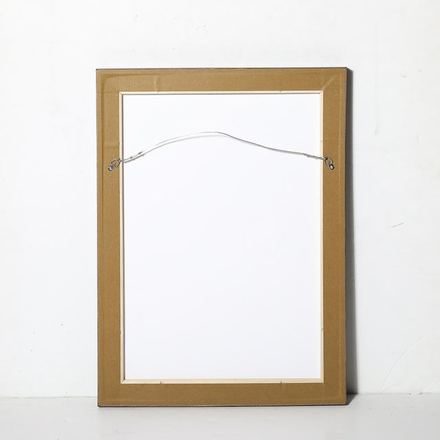 Mid-Century Modernist Abstract Figure Oil on Paper Painting Signed Hans Jaenisch For Sale - Image 12 of 12