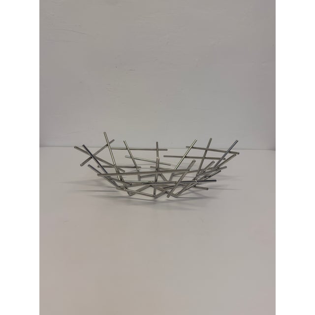 2000 - 2009 Blow Up Basket in Stainless Steel by Fernando and Humber Campana for Alessi For Sale - Image 5 of 13