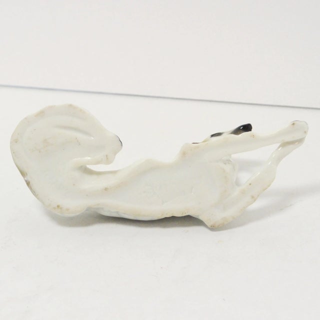 White 1920s Sitzendorf Porcelain Borzoi Figurine, Antique Dog, Art Deco Borzoi Dog Figurine For Sale - Image 8 of 9