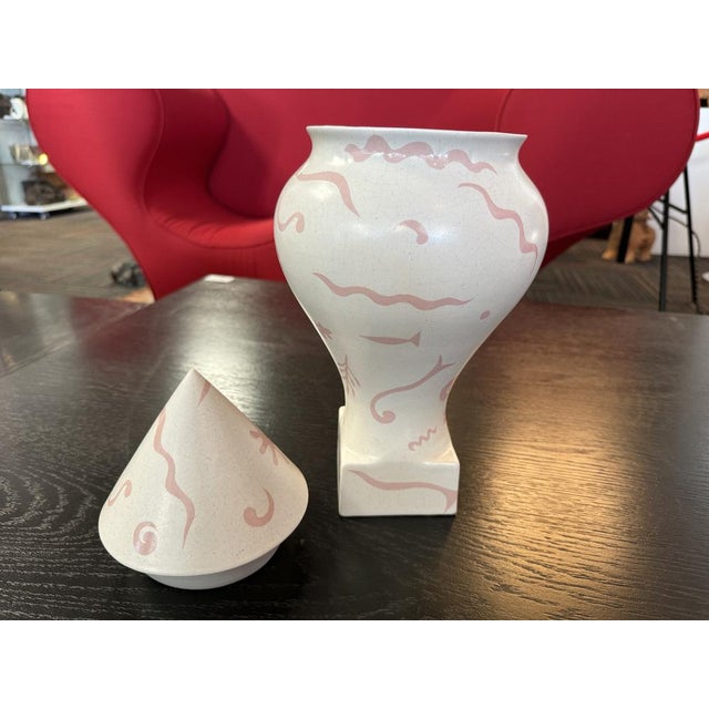 Vintage Ceramic Vase, 1980 For Sale - Image 3 of 8