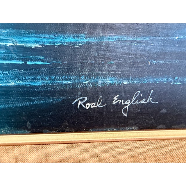 Roal English Seascape Oil Painting Vintage Ocean Waves Coastal Marine Art For Sale - Image 4 of 13