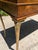 Late 20th Century Burl French Empire Style Console Table With Brass Legs For Sale - Image 9 of 11