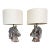 1970s Horse Head Table Lamps Metal Sculpture Rustic Equestrian Weathered - a Pair For Sale