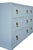 Worlds Away Matthew Izzo Home Avery Light Blue Lacquer Fluted Six Drawer Chest For Sale - Image 4 of 5