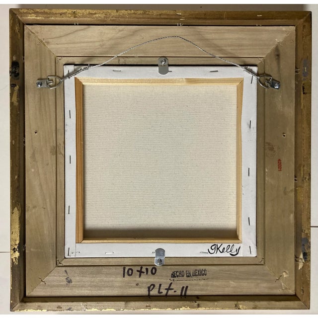 Gretchen Kelly Her Silhouette #1 Black + White Painting on Canvas Framed in Gold For Sale - Image 4 of 7