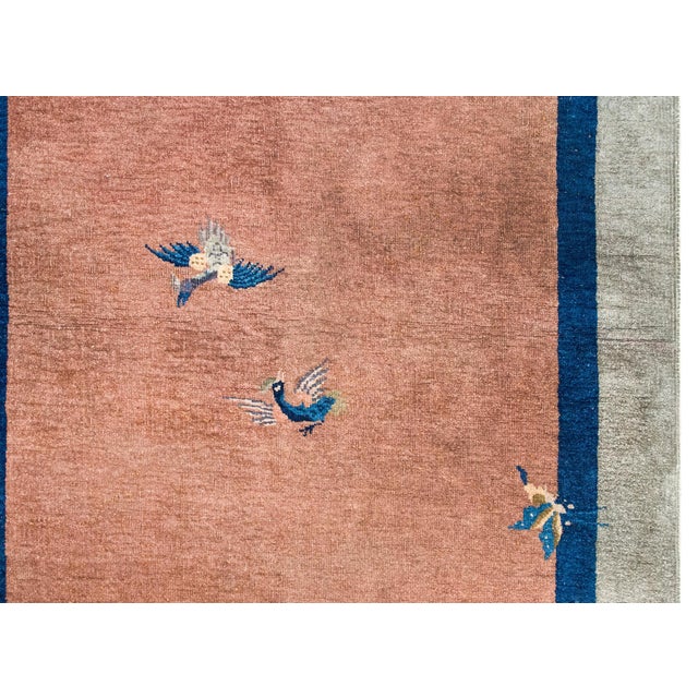 Peach Early 20th Century Art Deco Rug For Sale - Image 8 of 15