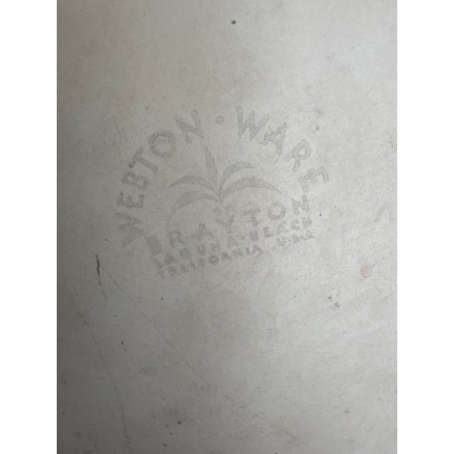 1930’s Weston Ware, California Plantation Couple Vase Pair - Set of 2 For Sale - Image 10 of 13