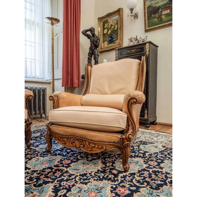 2000 - 2009 Italian Leather Sofa from Chateau d'Ax, Set of 4 For Sale - Image 5 of 11