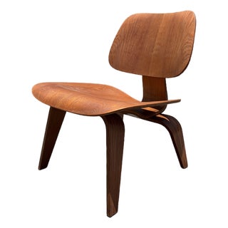 1940s Charles and Ray Eames for Herman Miller Early LCW Chair For Sale