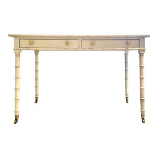 Hickory Chair Regency Bamboo Writing Desk For Sale
