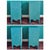 Hollywood Regency Green Painted 3-Drawer Chests Nightstands Credenza, a Pair For Sale - Image 9 of 12