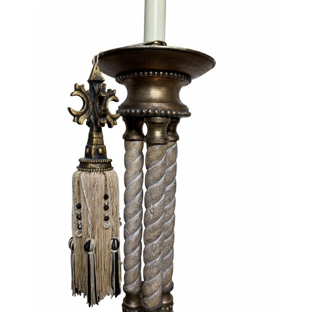 Late 20th Century Uttermost Cleopatra Neoclassical Table Lamp | Classical Urn Form | Traditional Designer Lighting For Sale In Milwaukee - Image 6 of 10