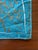 Vera Neumann Vintage Vera Neumann Pure Silk Scarf, Turquoise and Bronze Botanical Print, Signed Vera, 16" X 16" For Sale - Image 4 of 6