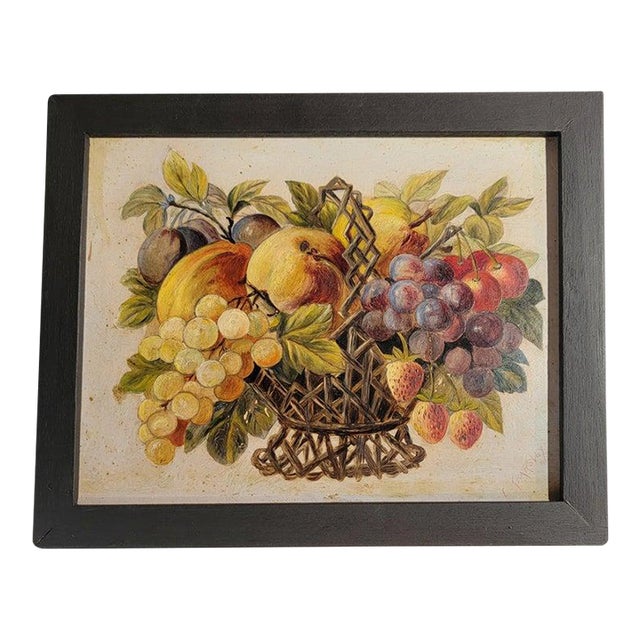 19Thc Signed Oil Still Life Painting For Sale
