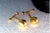 Gold cufflinks in the shape of multi-faceted balls. Metal: Gold. Origin: Portuguese. Brand: Tigre II Title. Weight: 6.98...