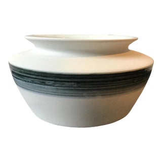 Spin Ceramics Blue Stripe Vase For Sale