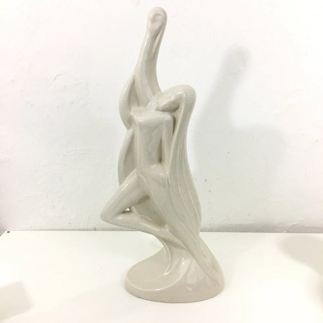 Mid-Century Modern Vintage Haegar Goddess Ceramic Statue Sculpture For Sale - Image 3 of 9