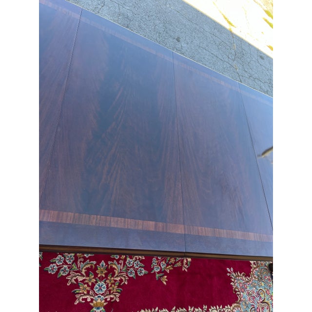 Thomasville Flame Mahogany Dining Table For Sale - Image 11 of 14