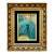 Vintage Abstract Oil Painting in Gold Frame For Sale