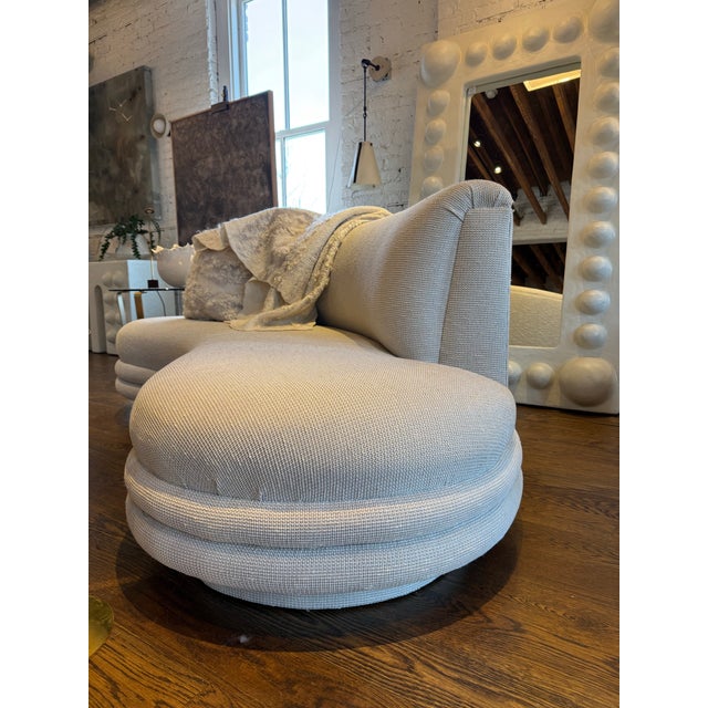 One Vintage Kidney Shaped Sofa For Sale - Image 10 of 12