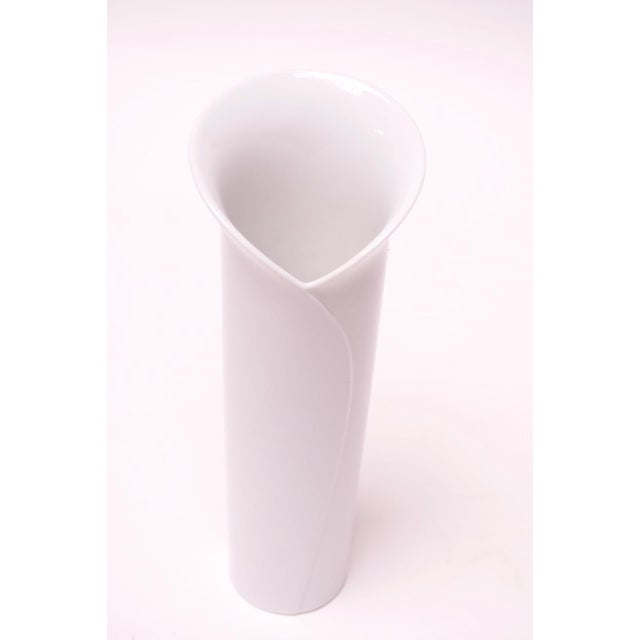 花瓶・フラワースタンド Vintage Rosenthal Studio-Line White Vase Vintage Ceramic Vase by Rosenthal Studio-Line Germany | Chairish
